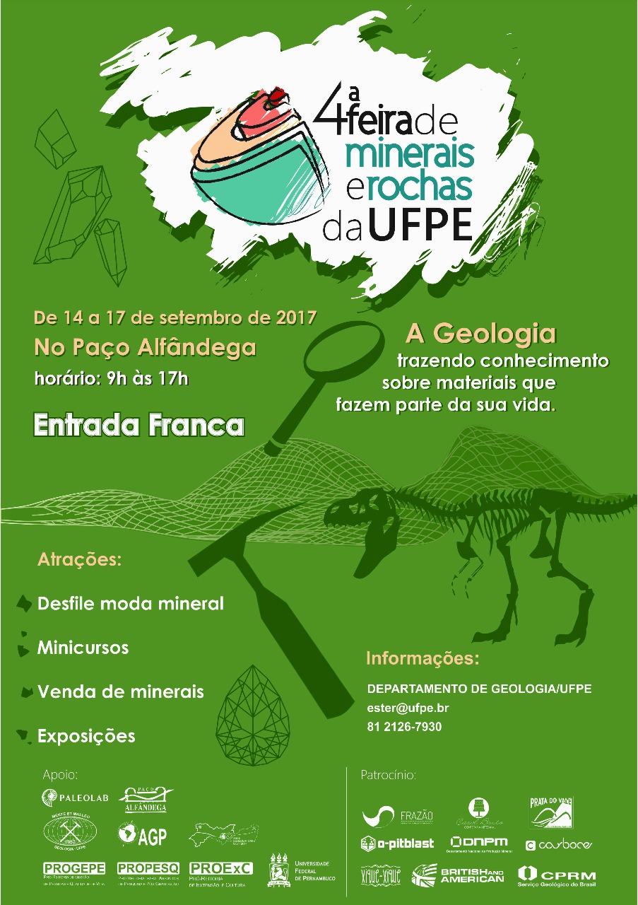 4ª FEIRA DE MINERAIS E ROCHAS DA UFPE